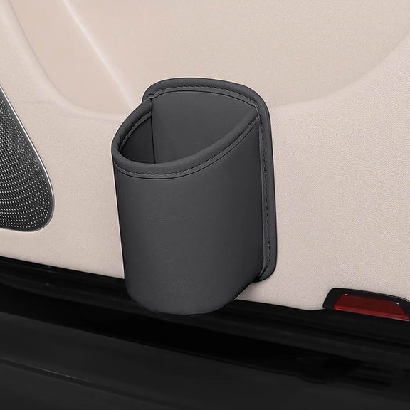 Car Door Side Storage Box, Multifunctional Leather Organizer for Beverage and Water Cup Storage, Compact and Odorless Car Seat Back Organizer for Efficient Storage
