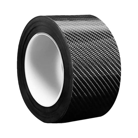 Car Door Sill Protector Edge Sticker 3D Carbon Fiber Rubber Diy Strip 5Cm*300Cm