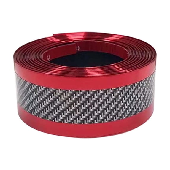 Car Door Sill Protector Strip Carbon Fiber Rubber, Scratch-Proof Guard for Cars Trucks SUVs, Flexible Easy Install Trim Accessory for Vehicle Entry Step Protection