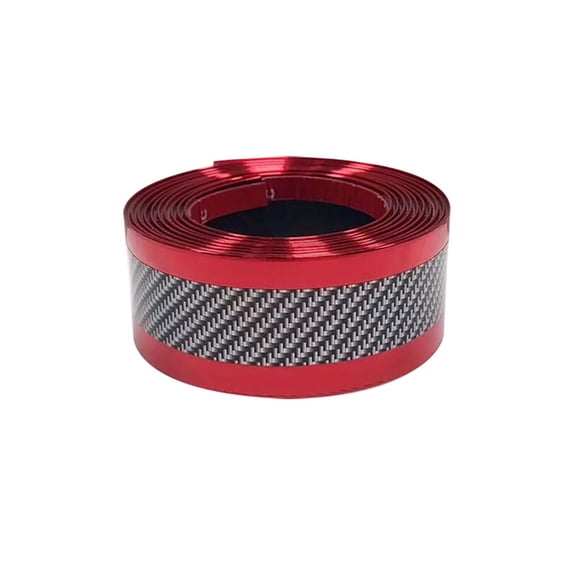 Car Door Sill Protector Strip Carbon Fiber Rubber, Scratch-Proof Guard for Cars Trucks SUVs, Flexible Easy Install Trim Accessory for Vehicle Entry Step Protection