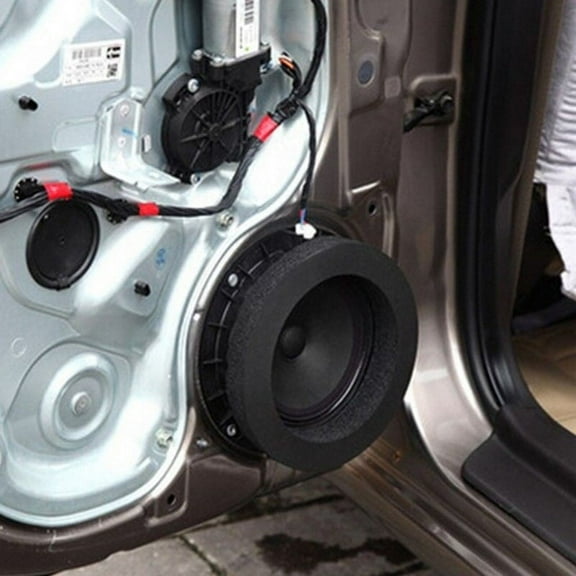 Car Door Speaker Bass Soundproof Insulation Ring Foam Pad Noise Accessory