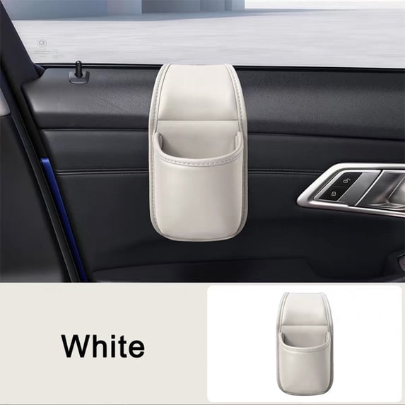 Car Door Storage Pocket Organizer with Cup Holder and Phone Slot, Side Mounted Space Saver for Vehicle Interior, Easy Access Car Door Storage Box for Drinks, Small Items, Commuting and Road Trips