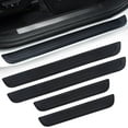 thumbnail image 1 of Car Door Threshold Protection, 4PCS Door Edge Step Dust Shield Cover, Door Width 23.6x2.36inch Car/SUV Universal Rubber Scratch Resistant Exterior Accessories (Black), 1 of 5