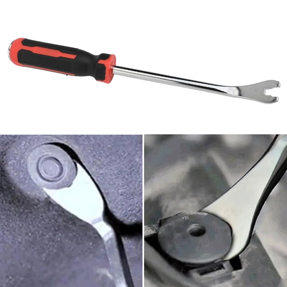 Car Door Trim Panel Fastener Nail Puller Removal Pry Tool with Strike Cap