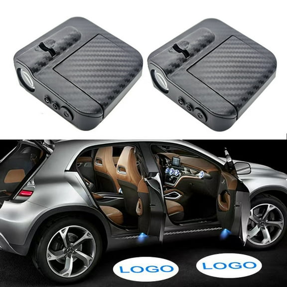 Car Door Welcome Light Projector LED Courtesy Step Light USB Rechargeable No Drilling Installation Universal Fit