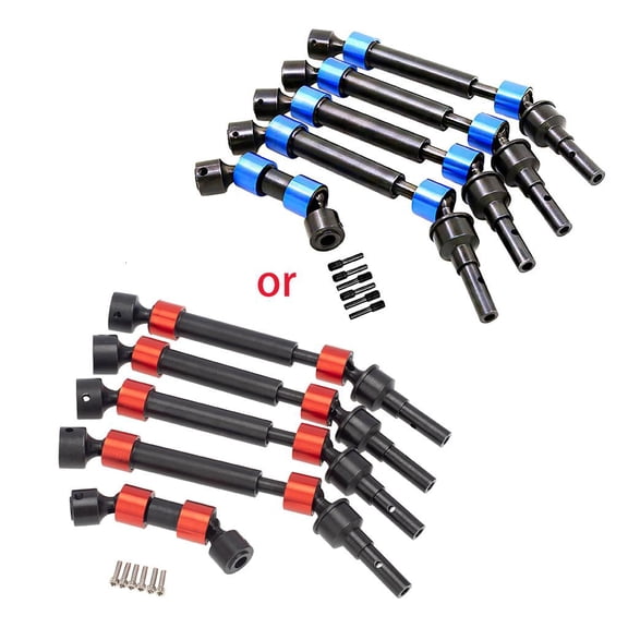 Car Drive Shaft 5 Pcs Metal Rear Drive Shaft for Slash 1/10 Short Truck Car Par