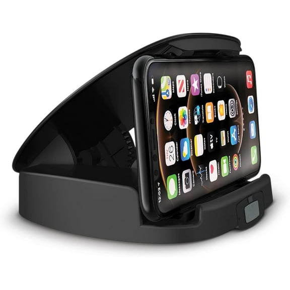 Car and Driver DashMate 15W Wireless Smartphone Charger, Built-in Cooling Fan, Case-Friendly Charging Mount for Cell Phones, Swiveling Base for Easy Navigation