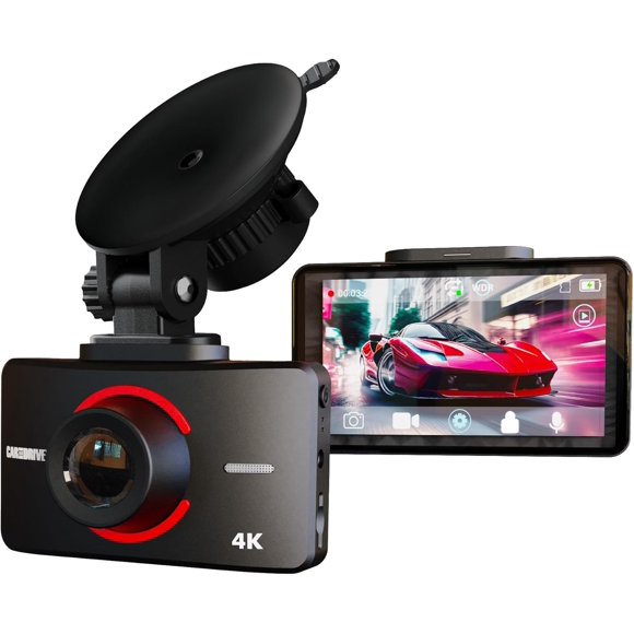 Car and Driver Eye2Pro 4K Ultra HD Dash Cam, 3" Touchscreen, 30 FPS, 139 Wide Angle, G-Sensor, Collision Detection, Parking Mode, Magnetic Mount, Includes 16GB Micro-SD Card
