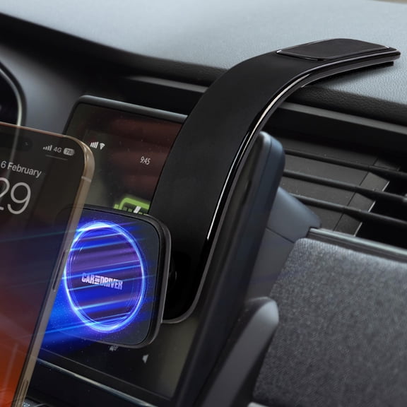 Car and Driver Magnetic Car Phone Mount for Dashboard, Phone Holder with 8 in. Flexible Aluminum Arm and N55 Magnets, Strong Adhesive Base, Universal Fit for Android and iPhone 17 and Older