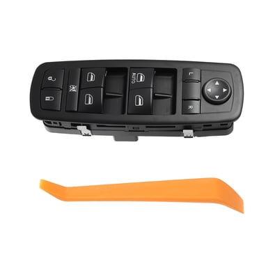 Left Master Power Window Switch For Jeep Liberty 2008-2012 & Dodge Journey 2009-2010 – 10-Button, Black