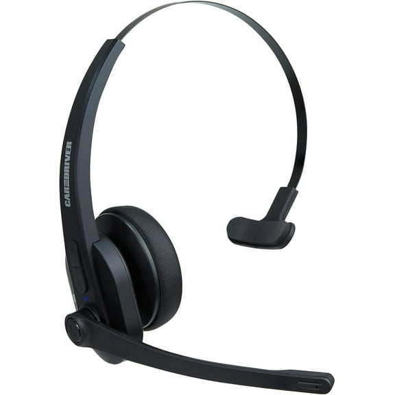 Car and Driver Trucker Bluetooth Headset, Wireless Headset Noise Canceling Headphones with Microphone, Home Office, Zoom, Call Center, Clear Highway | Siri, Alexa, Google Compatible
