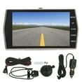 Car Driving Recorder DVR 4in IPS Screen 170° Wide Angle Dual Lenses ...