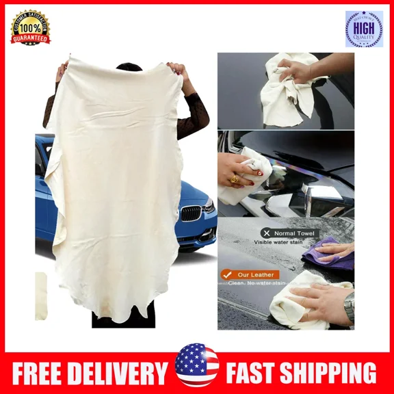 Car Drying-Towel Natural-Chamois Leather Cleaning Shammy Pu Cloth Absorbent