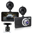 thumbnail image 1 of Car Dual Dash Cam, 1080P Front and 720P Rear Dual Lens Dash Camera with Night Vision, 170° Wide Angle, 4inch IPS Display, Car DVR Dashboard Driving Recorder with G-Sensor/ Motion Detection, 1 of 8