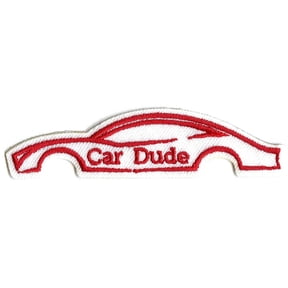 Car Dude Iron On Embroidered Patch