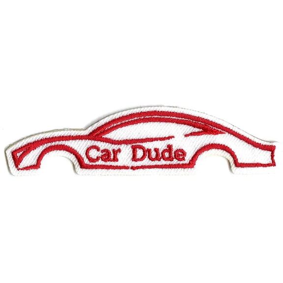 Car Dude Iron On Embroidered Patch