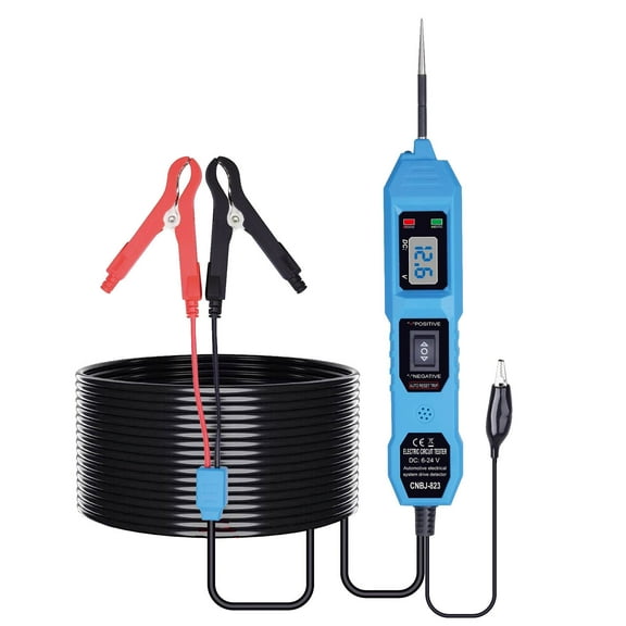 Car Electric Circuit Tester,6-24V DC Automotive Electrical System Tester,Power Circuit Probe Tester,Dc Test Light Automotive Short Circuit Finder Auto Test Cable With Led Light For Diagnostic System