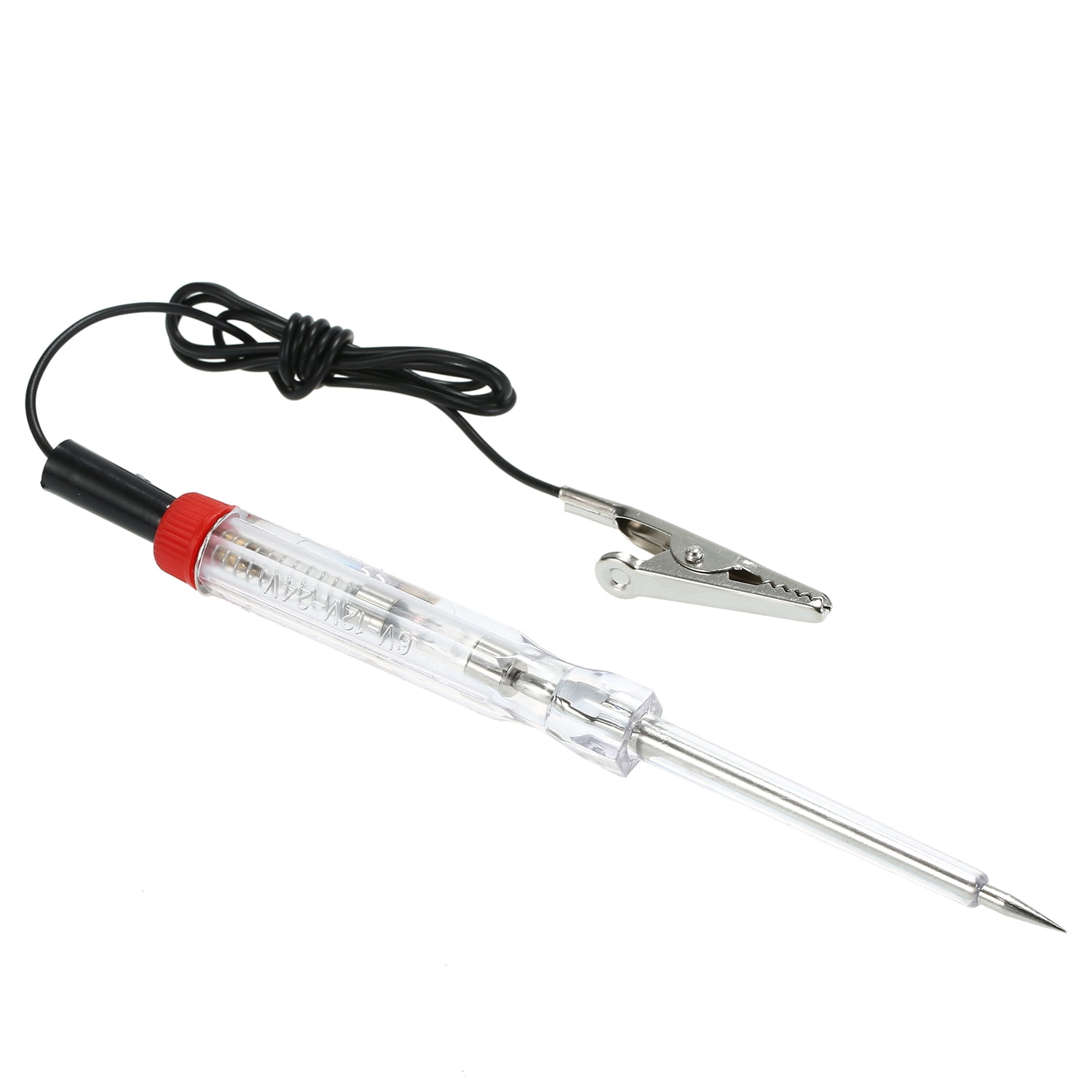 Car Electric Testing Lamp,Huiop Test Lamp Probe Car Lamp Car Circuit Tester Wire Test Lamp Tester Wire Test 6-24v Car Circuit Probe Tool Red Circuit Tester Wire Lamp Probe Tool Mewmewcat