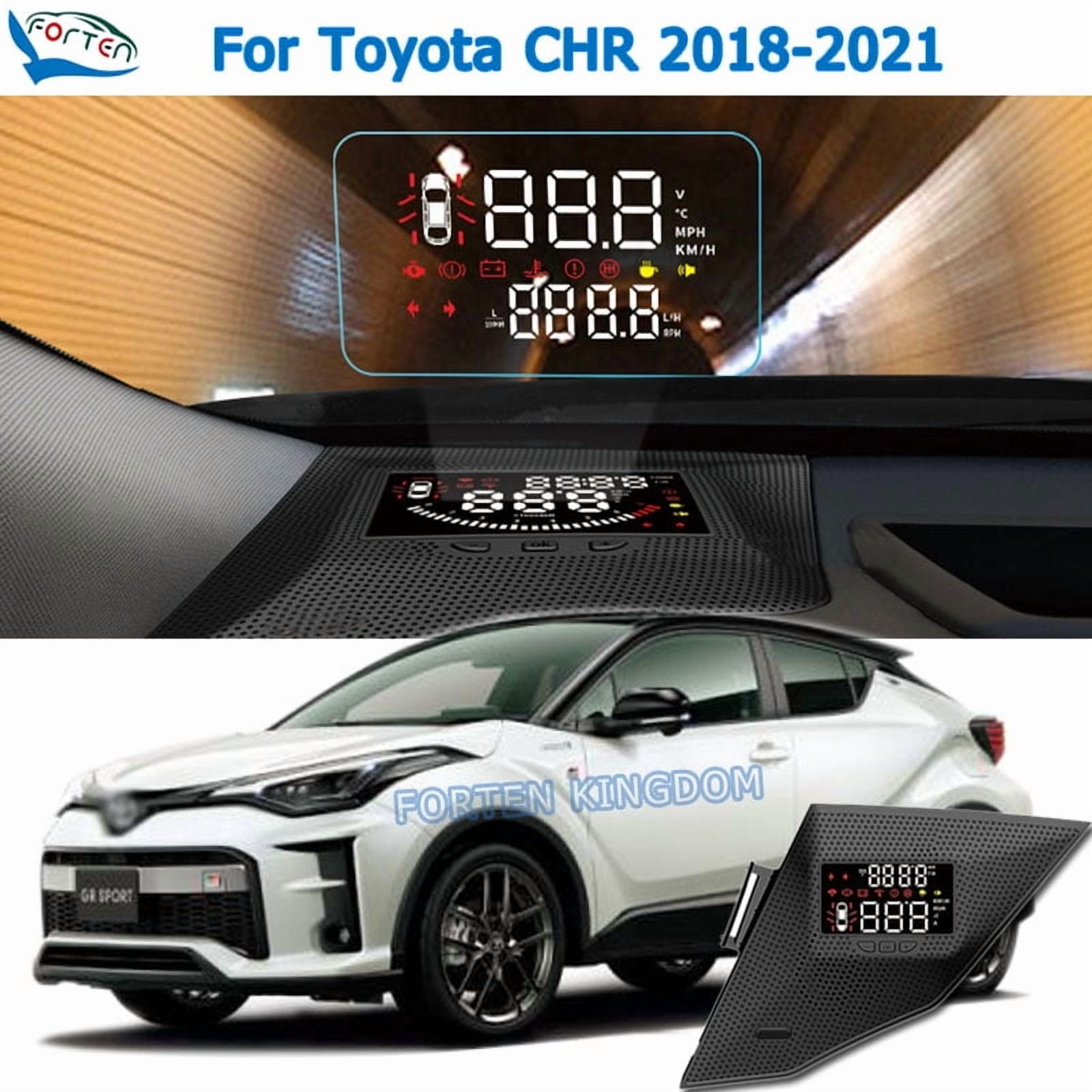Chr Computer Car Electronic HUD Head Up Display Speedometer Projector For Toyota CHR ...
