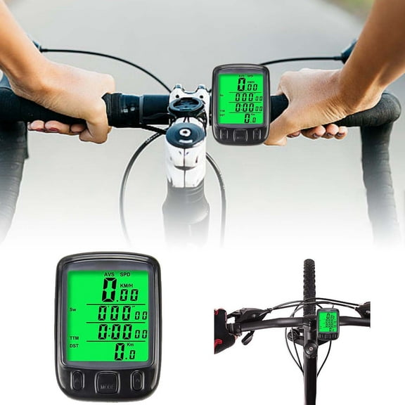 Car Electronic Speedometer with Backlit Screen for Cycling and Riding - Easy Installation Bike Accessory Includes CR2032 Battery and Manual