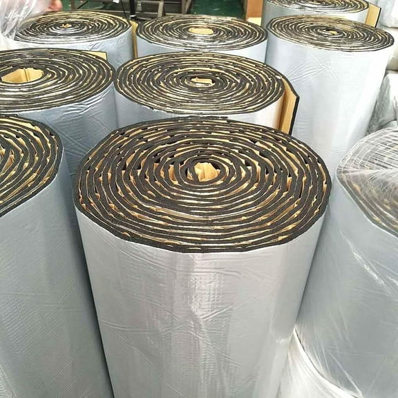Car Elements Aluminum Fiber Insulation Pad High Noise Reduction, 3/8" Thick, Silver