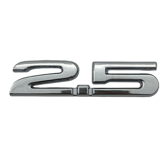 Car Emblems Badge Decal 3D ABS 2.0 2.5 Shaped Sticker Emblems Rear Trunk Badge Sticker Auto Accessories