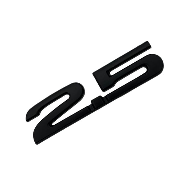 Car Emblems Badge Decal 3D ABS 2.0 2.5 Shaped Sticker Emblems Rear Trunk Badge Sticker Auto Accessories