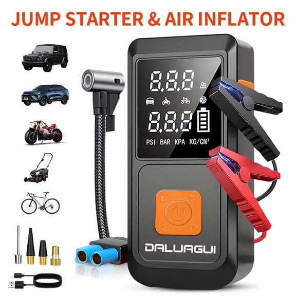 Car Emergency Jump Starter with Tire Inflator