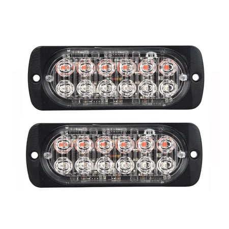 Car Emergency Signal Truck LED Flash Light Orange Grill Breakdown Fog Lights For SUV Vehicles Supplies
