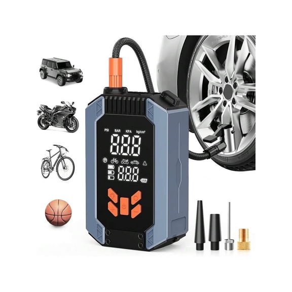 Car Emergency Starter with Air Compressor, 150PSi Tire Inflator for 6.0L Gas Engines. Perfect Gift For 2026.