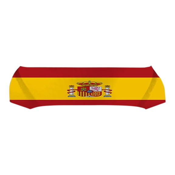Car Engine Flag Cover, 2026 Spain National Team Digital Printed Elastic, 45.3 x 59.1 Inch 1 Pack, Dust Protection Decorative Car Hood Cover for Sports Event Parade Cheering Auto Decoration