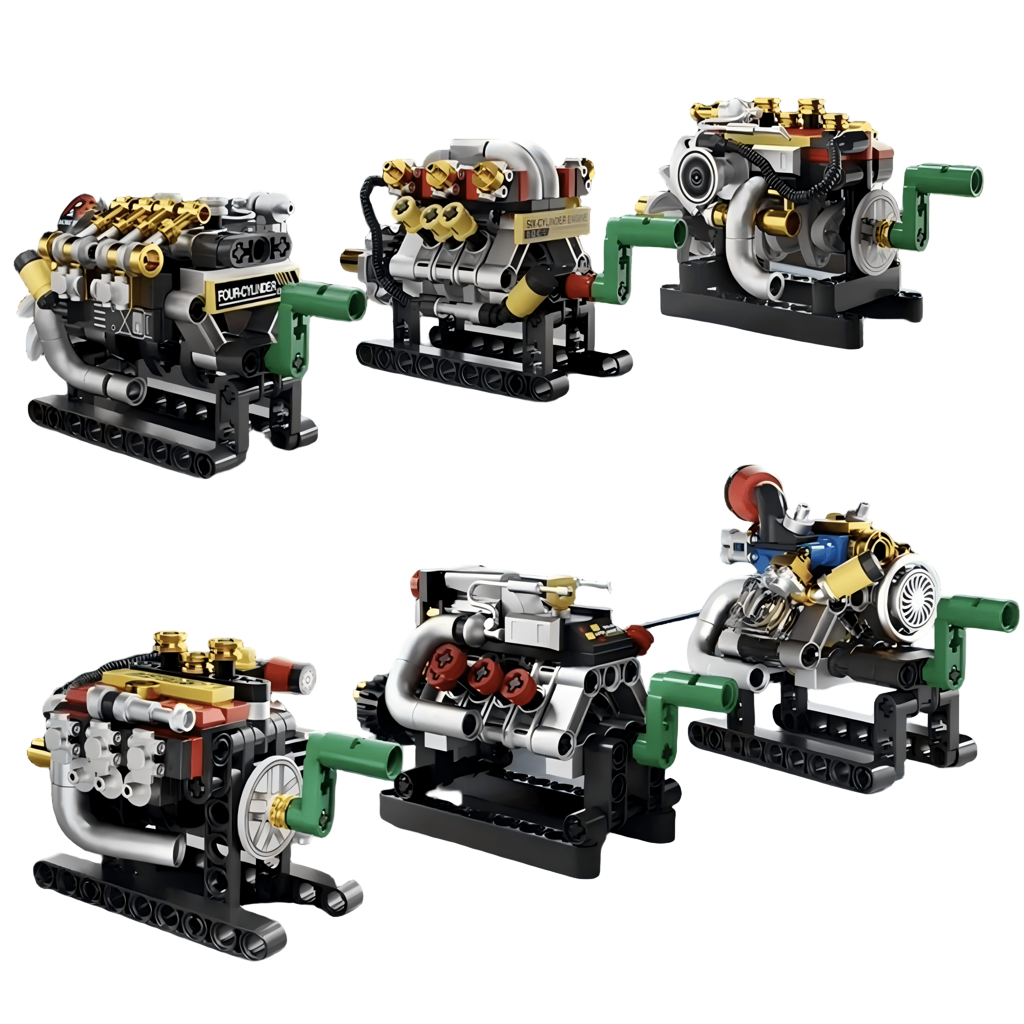 Car Engine Model Building Blocks Set, Mechanical Engine Building Kit for Collection, Creative Birthday Gift, Home Office Table Centerpiece