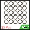 Car Engine Oil Drain Crush Flat Bonded Washer Gaskets 25pcs M18 Bronze Tone