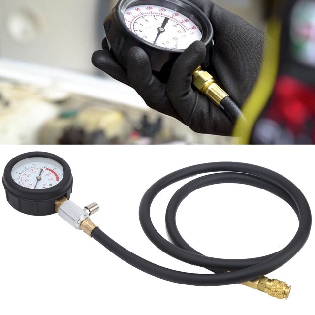 Car Engine Oil Pressure Tester, 12 Pcs/Kit Car Fuel Pressure Gauge Toolbox Low Oil Warning Test