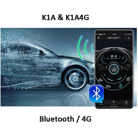 Car Engine One Key Start Sound Stop Push Alarm System App Control Engine Start