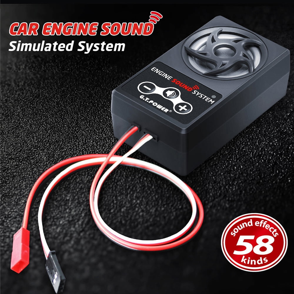 Car Engine Sound Simulated System Module 58 Sounds for 1 10 RC Crawler Off road Car