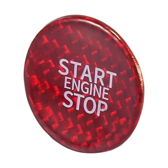 Car Engine for Start Stop Button Cover Push for Start Button Ignition Cover Red for Land for Rover Range for Rover Discovery Sport