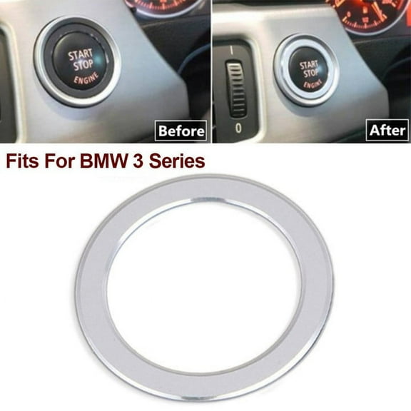 Car Engine Start Stop Push Button Ring Switch Trim for BMW 3 Series E90 318 320 325i