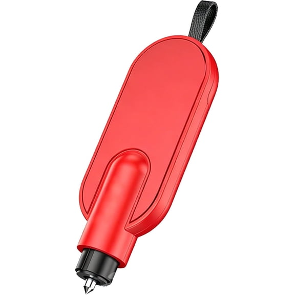 Car Escape Tool, 2-in-1 Window Breaker & Seat Belt Cutter, Car Safety Tool | Spring-Loaded Tungsten Steel Glass Breaker with Concealed Seat Belt Cutter, Compact Aluminum Alloy Vehicle Safety Tool
