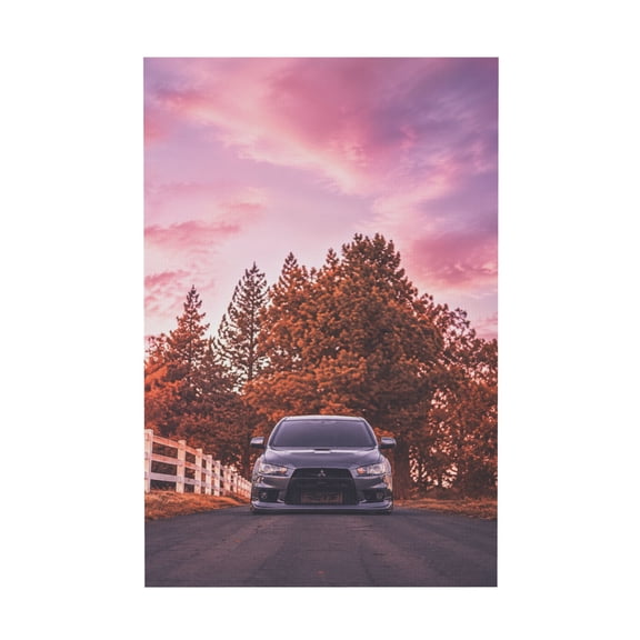 Car Evo 10 Vertical Automotive Canvas Wall Art For Living Room 12*18in