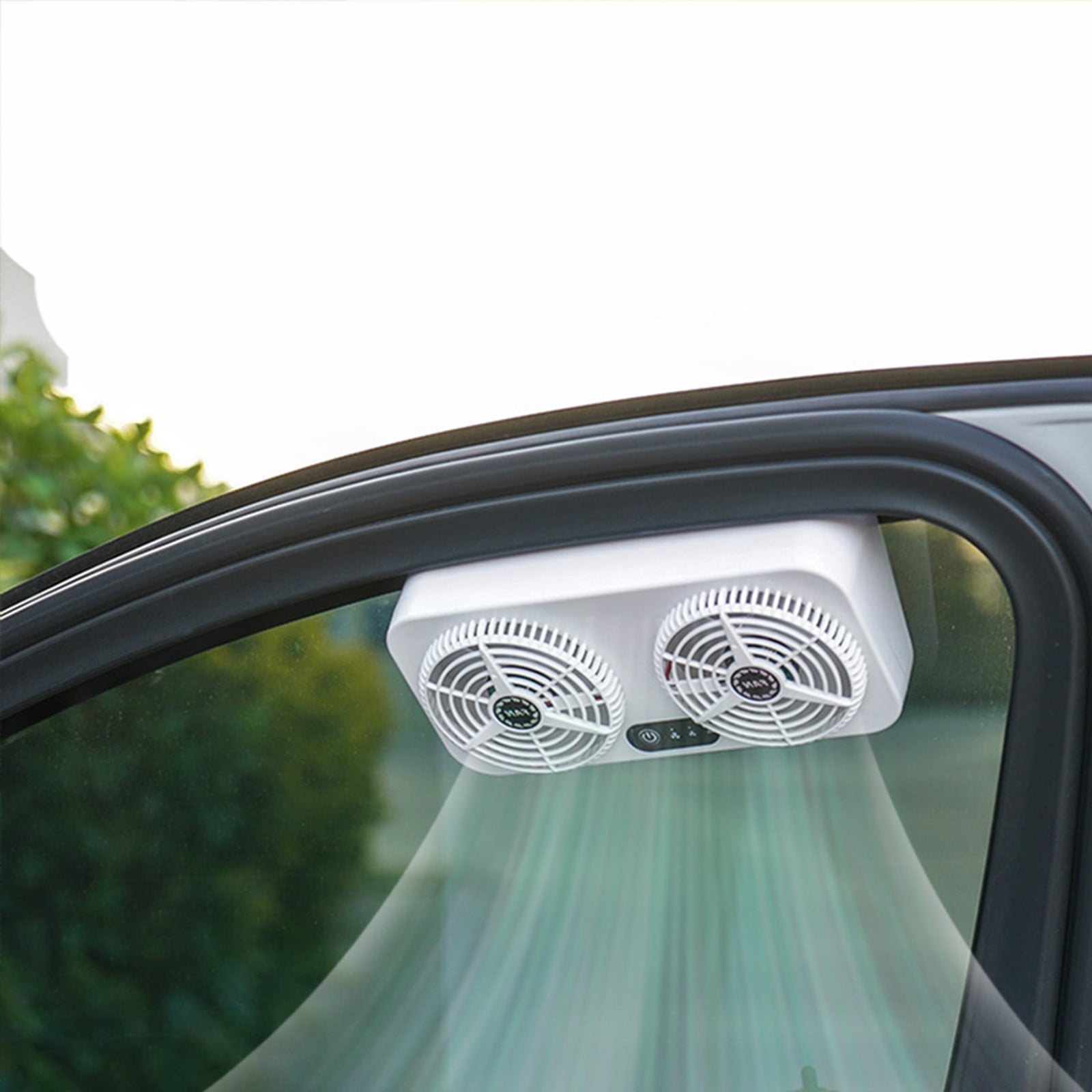 Car Exhaust Fan, Low Noise USB Powered Car Radiators Fan 3 Fans For All