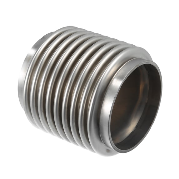 Car Exhaust Flexible Pipe Bellows 76x100mm 2.99"x3.94" Universal Durable Stainless Steel Silver Tone