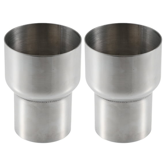 Unique Bargains Car Exhaust Pipe Adapter Reducer Connector 2.25" ID to 3" OD Exhaust Expander Universal (Set of 2)