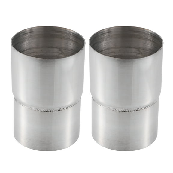 Car Exhaust Pipe Adapter Reducer Connector 2.5" ID to 2.75" OD Exhaust Expander Universal (Set of 2)