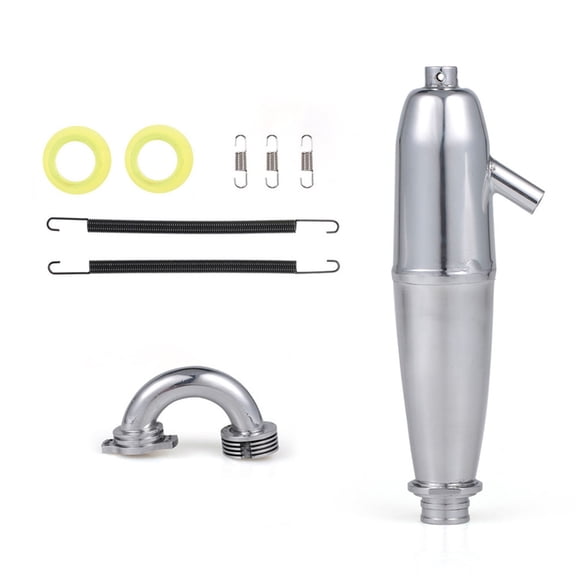 Car Exhaust Pipe Exhaust Joint Tube for 1/8 Remote Control Car/ GO 21/28 Engine Model Upgrade Accessory