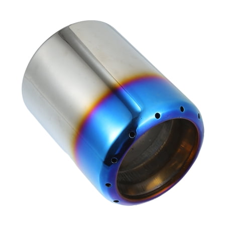 Unique Bargains Car Exhaust Tip Muffler Tail Pipe Clip-On Tailpipe with Holes for Mazda 6 2013-2017 Stainless Steel Blue