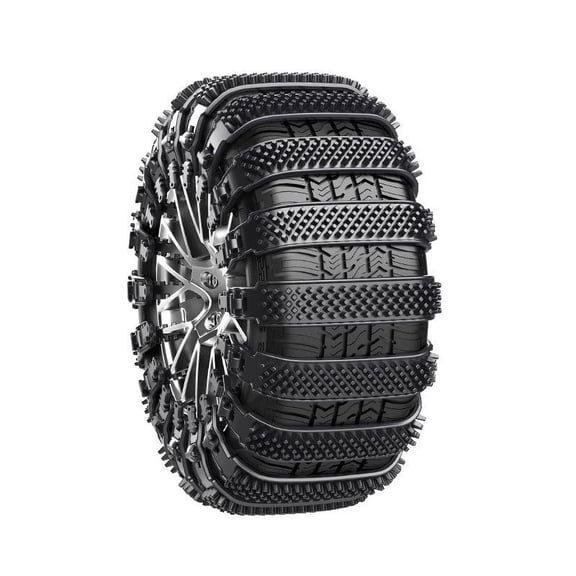 Car Exterior Accessories 2024 Reusable Chains Universal Adjustable Zip Tie Tire Chains For Car SUV Pickup Truck Emergency Portable & Mud Chains Zip Tie Tire Chains For Winter, Black