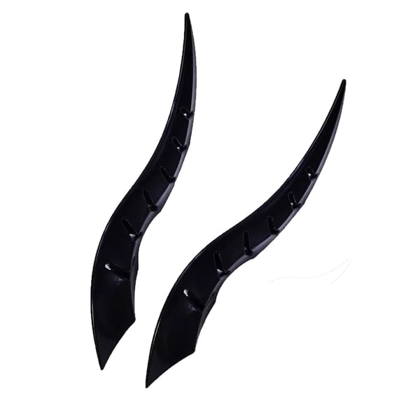 Car Exterior Accessories - Universal Auto Roof Decoration 3D Bull Horns Stickers High Strength All Weather Modification for SUVs and Sedans 2PCS