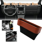 Car Exterior Accessories on Clearance Car Seat Pockets Leather Car Console Side Organizer Seat Gap-Filler Gifts for Men Women