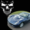 thumbnail image 1 of Car Exterior Decoration - Xotic Tech Auto Front Hood Vinyl Graphic Sticker - Truck Trailer Boat Door Window Decal - 1pcs White Skull Shape, 1 of 6